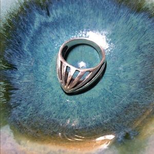 Dome pyramid ring French hand crafted